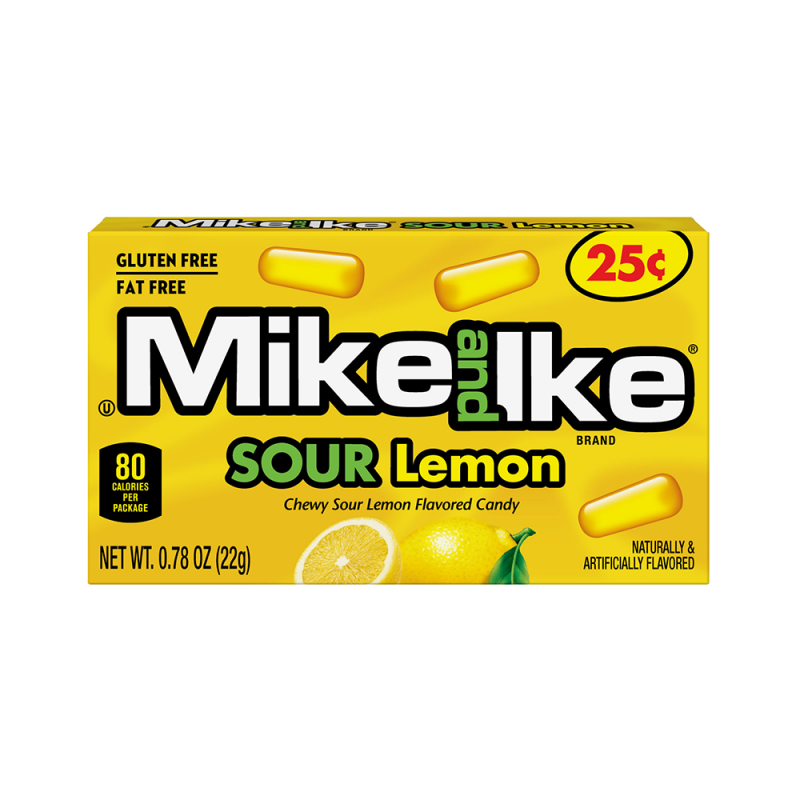 Košļājamās konfektes MIKE AND IKE (SOUR LEMON), 22g foto