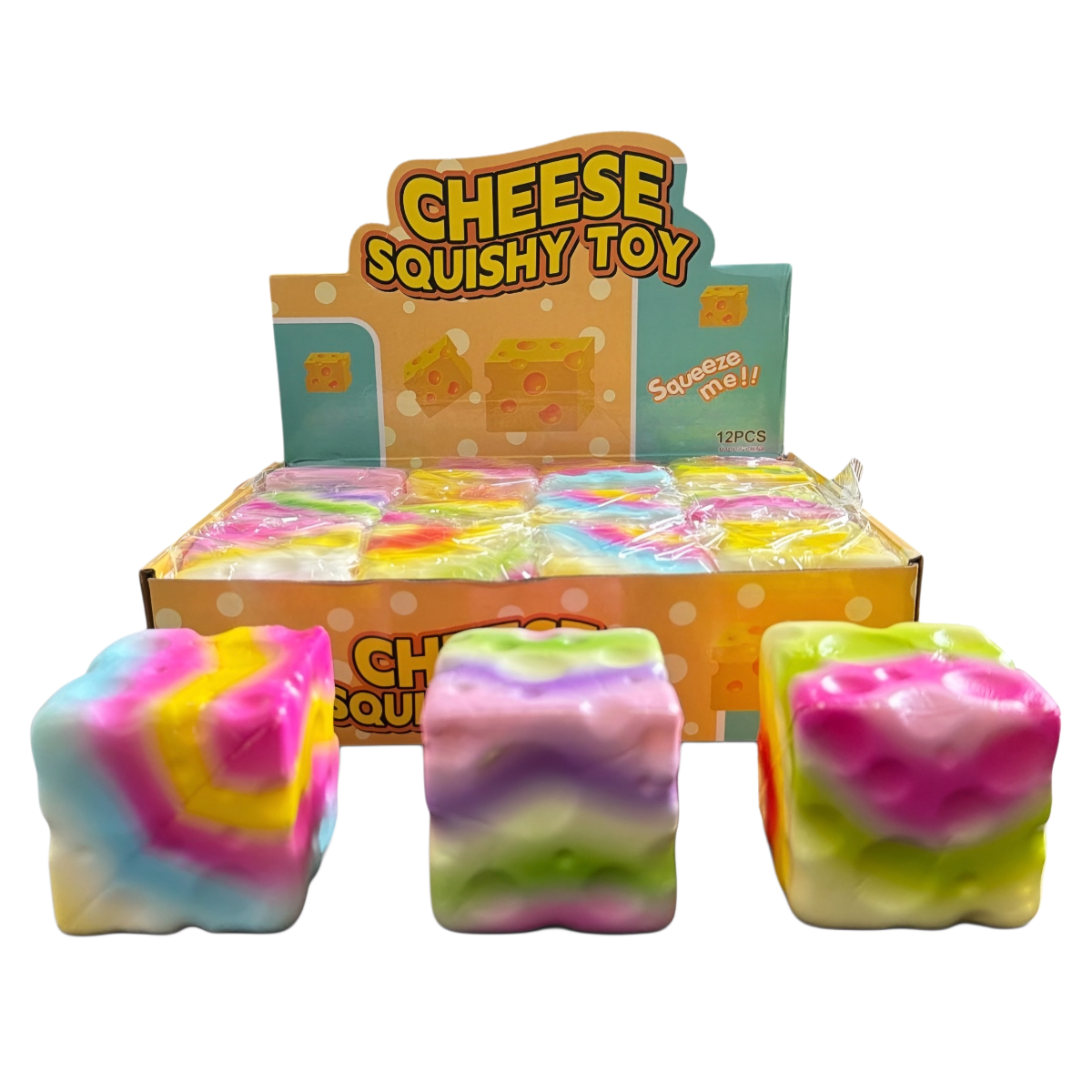 Žaislas SQUISHY CHEESE COLOR SMALL