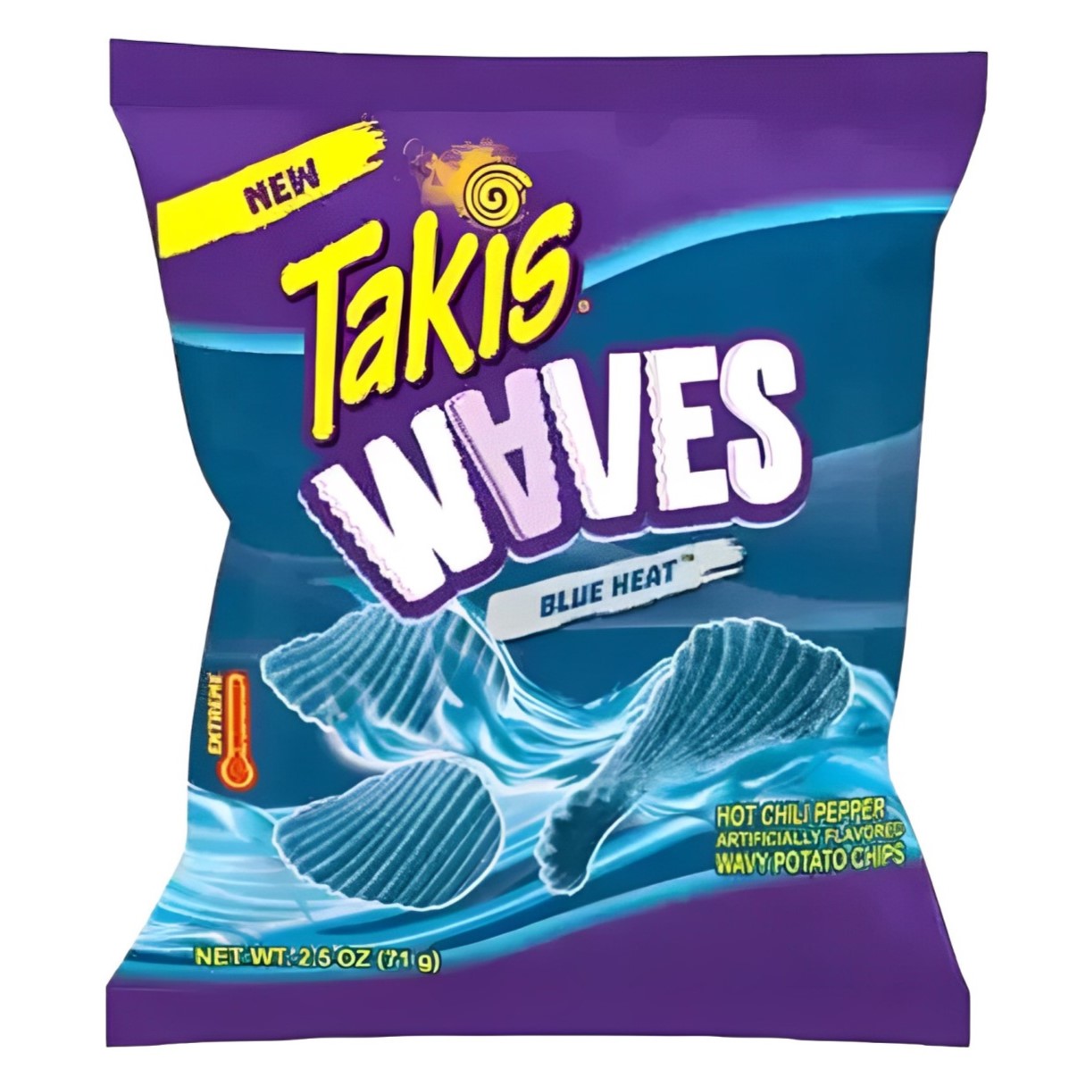 Zdjęcie Chipsy ziemniaczane TAKIS WAVES BLUE HEAT, 71g