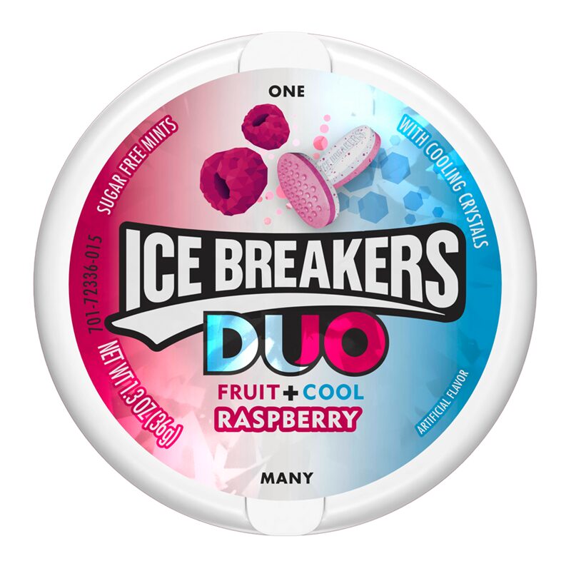 Pastilės ICE BREAKERS DUO (RASPBERRY), 36g