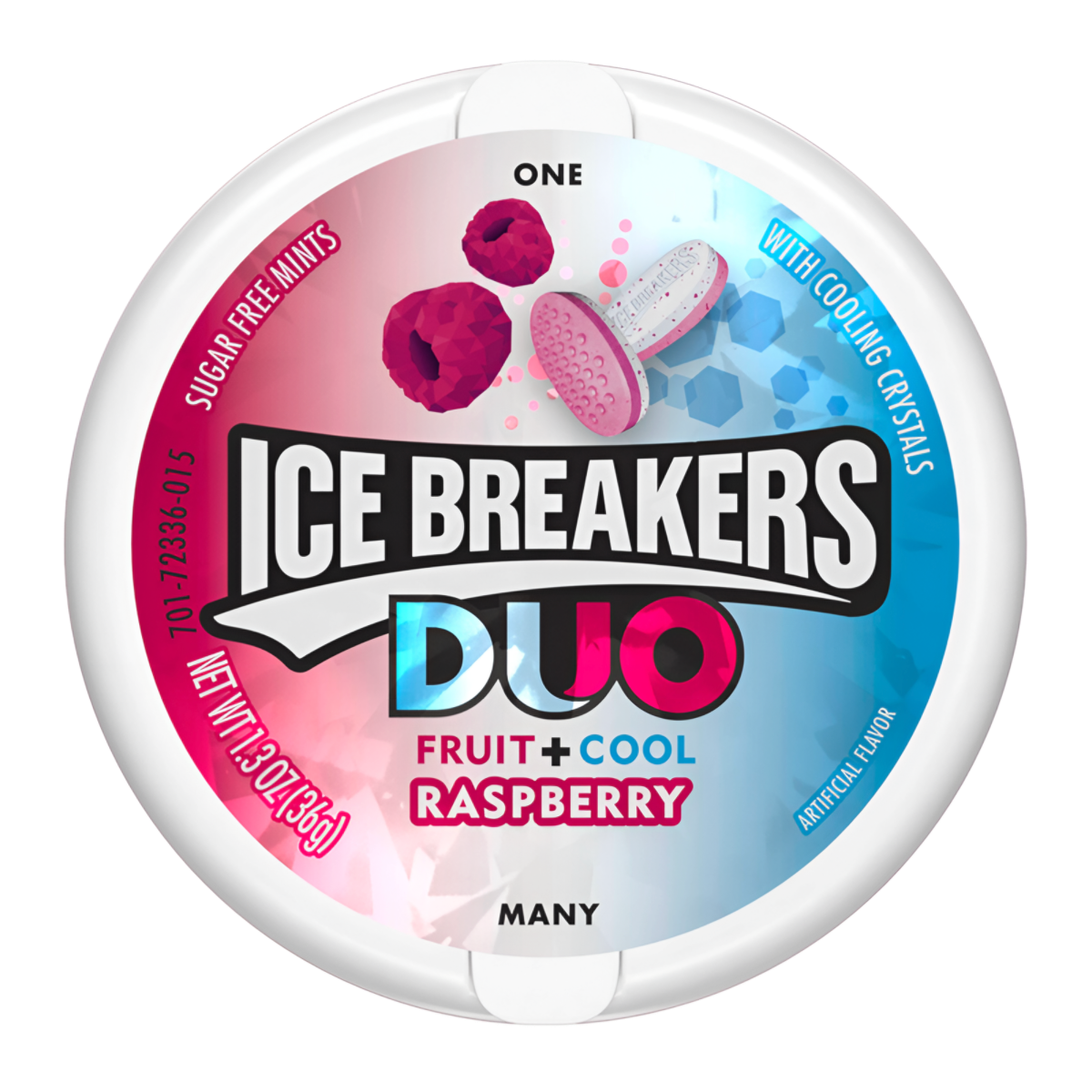 Pastilės ICE BREAKERS DUO (RASPBERRY), 36g
