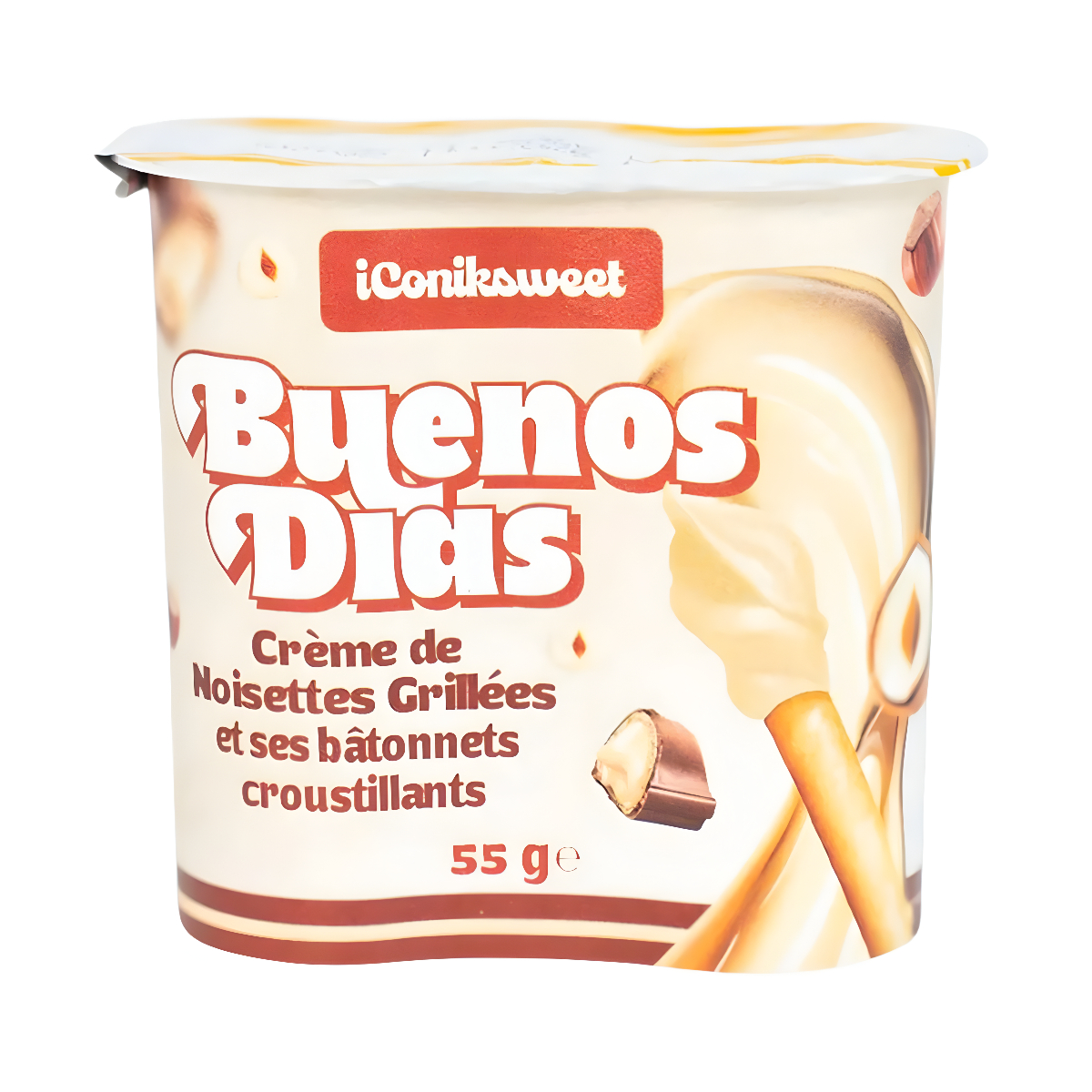Biscuit Sticks ICONIKSWEET BUENOS DIAS (HAZELNUT), 55g photo