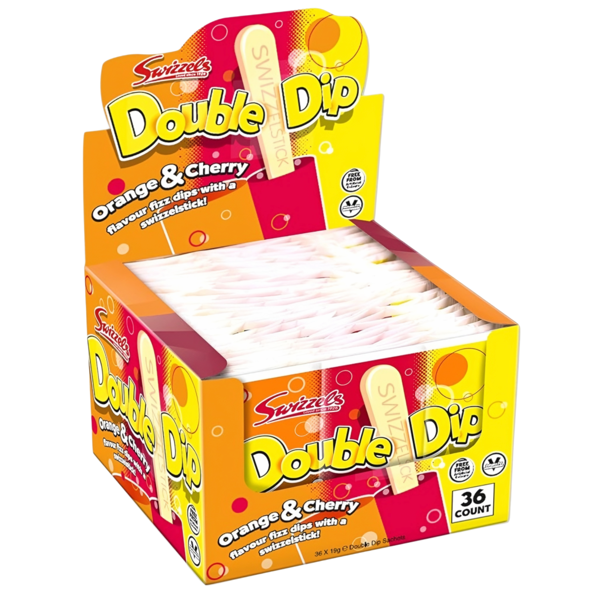 Konfekte SWIZZELS DOUBLE DIP (ORANGE & CHERRY), 19g