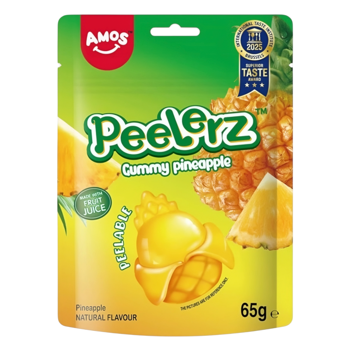 Kummikommid AMOS PEELERZ (PINEAPPLE), 65g