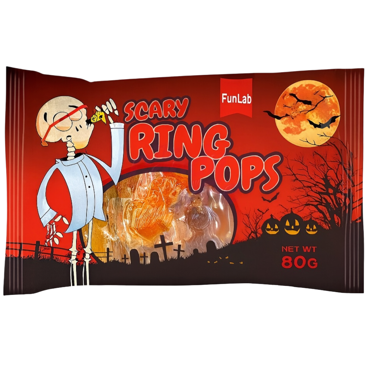 Ledinukai FUNLAB RING POPS, 80g