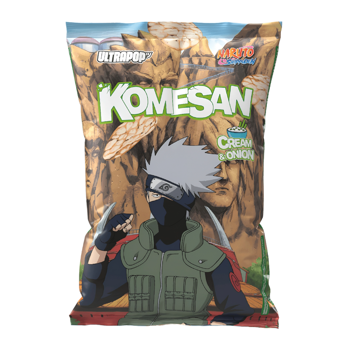 Riisikrõpsud ULTRA POP KOMESAN NARUTO (CREAM & ONION), 60g