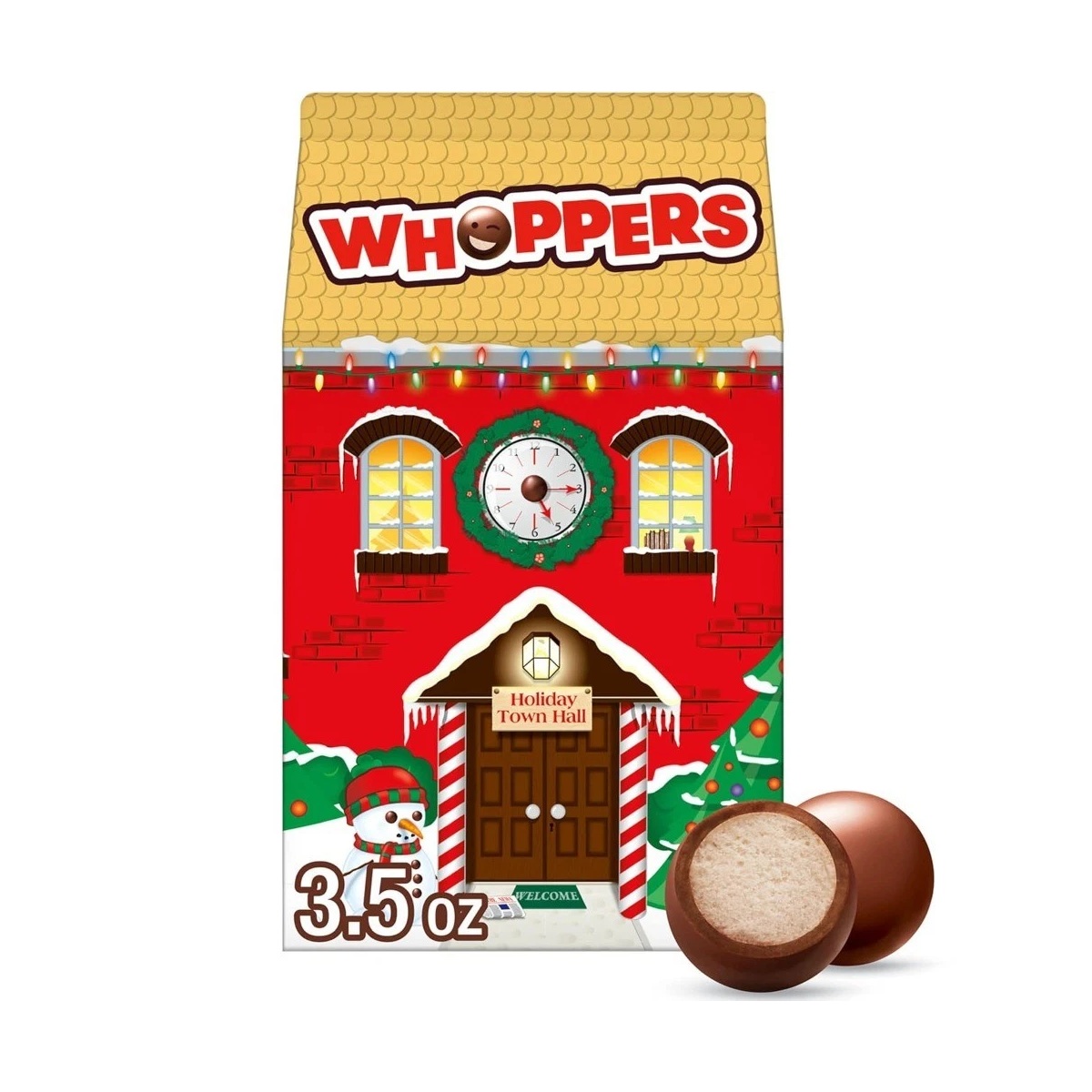 Šokoladiniai saldainiai WHOPPERS (CHRISTMAS), 99g