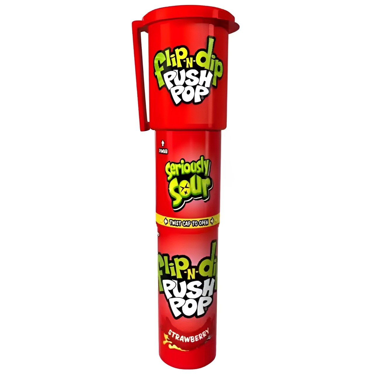 Lutsukomm pulbriga BAZOOKA PUSH POP FLIP-N-DIP, 25g