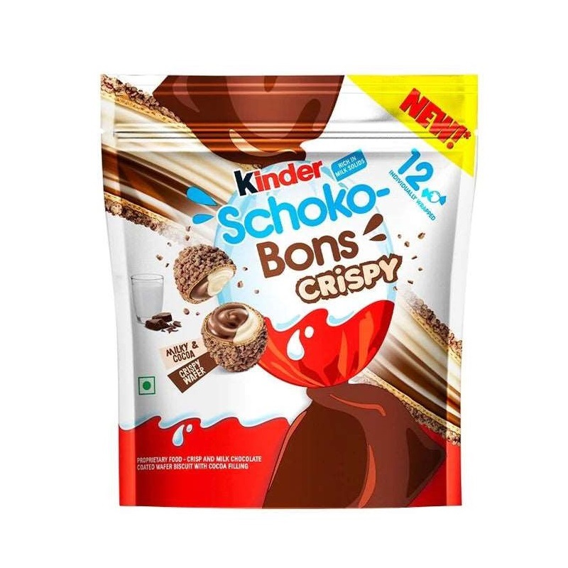 Saldainiai KINDER (SCHOKO BONS CRISPY), 67g x 12 photo