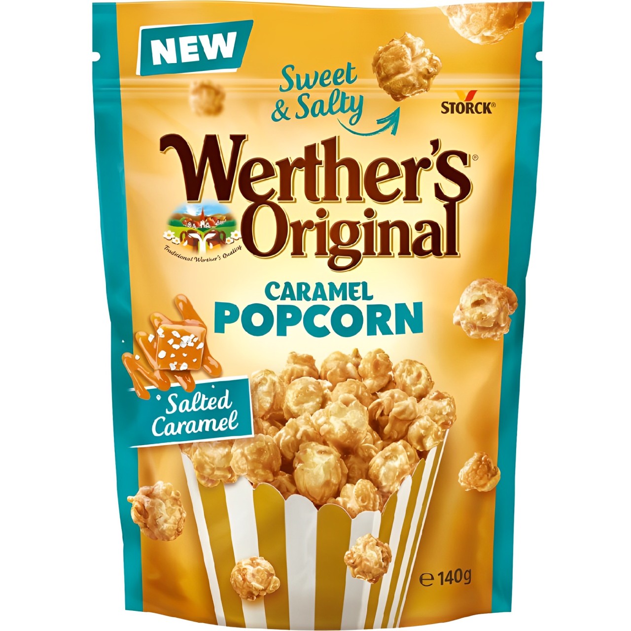 Popcorn WERTHER'S ORIGINAL (SALTED CARAMEL), 140g