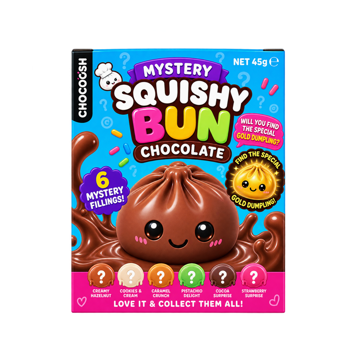 Maitosukla CHOCOOCH MYSTERY SQUISHY BUN, 45g