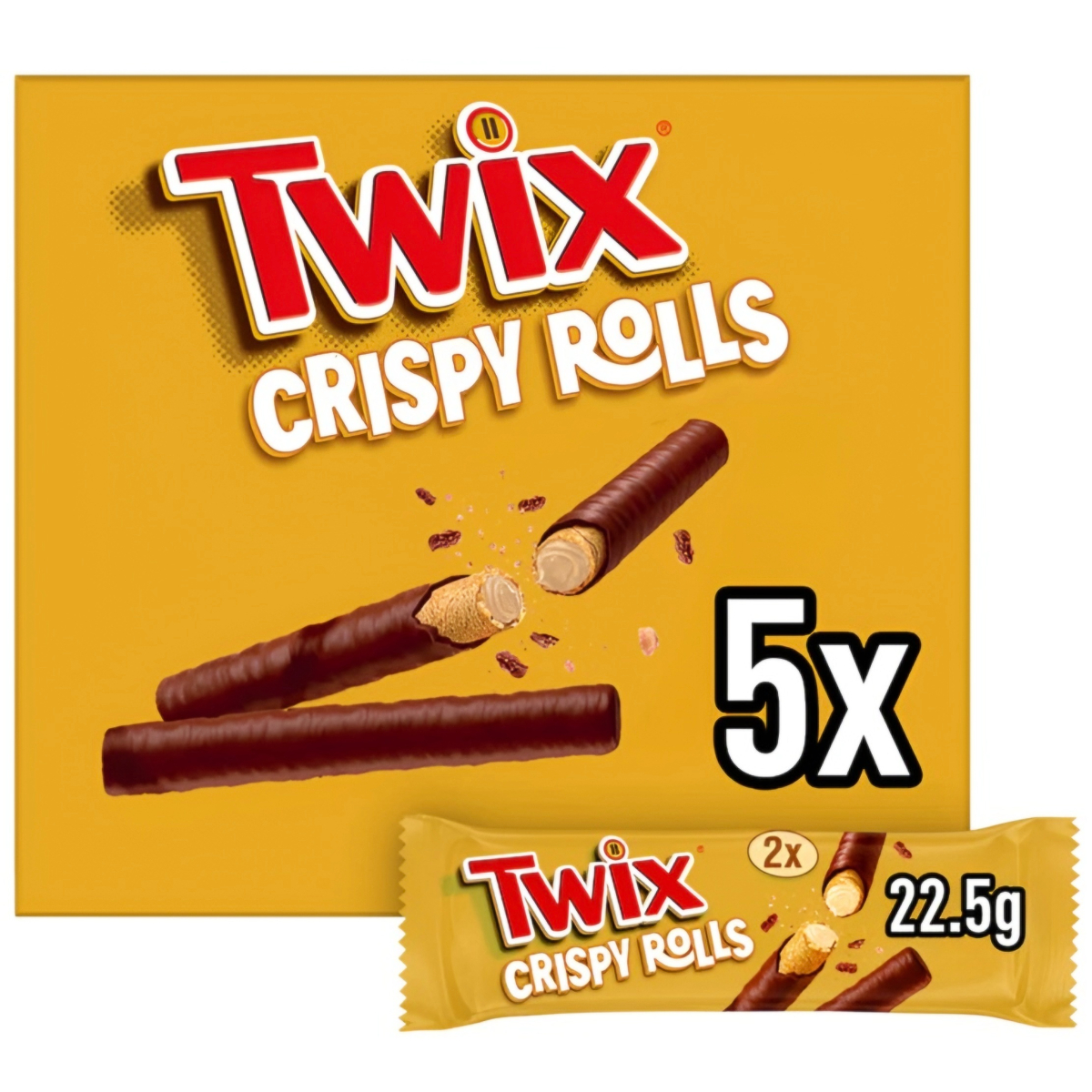 Vafliukai TWIX WAFER ROLLS, 22,5g