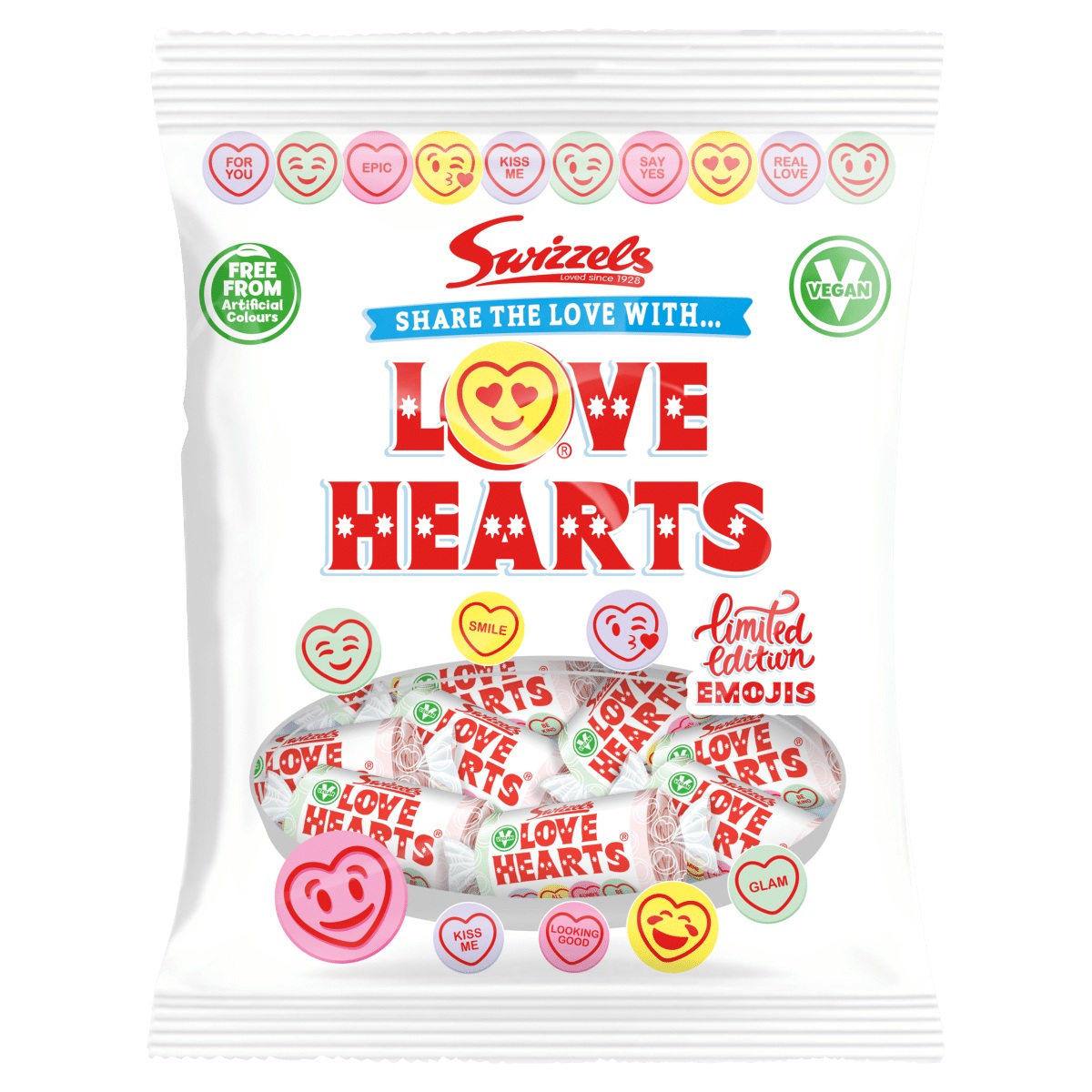 Saldainiai SWIZZELS MINI LOVE HEARTS, 76g