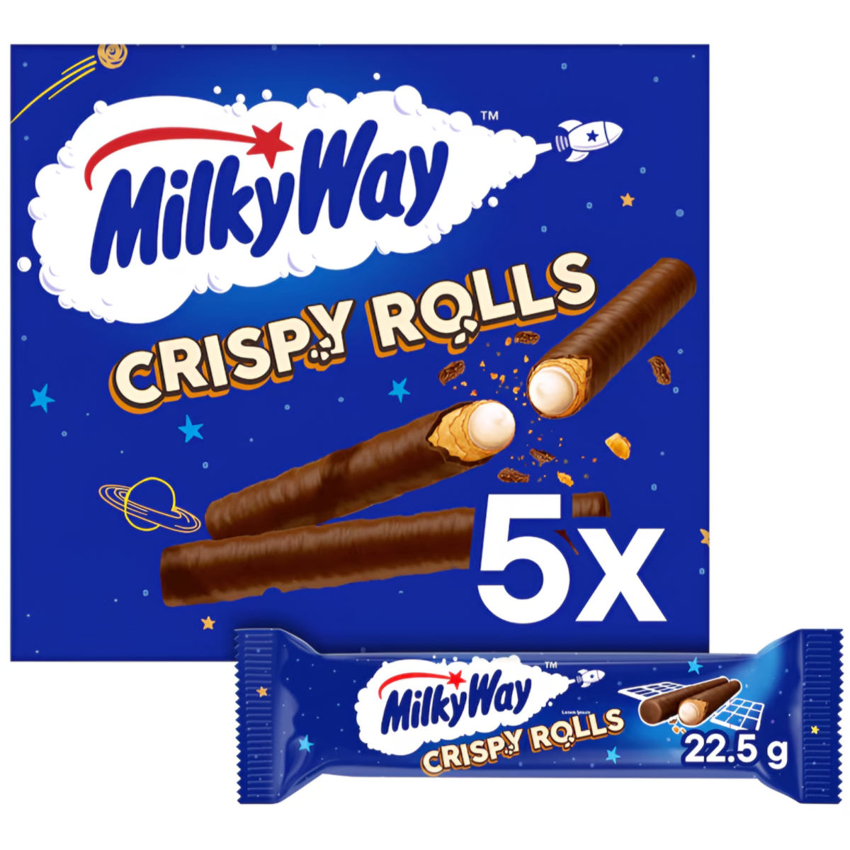 Vafliukai MILKY WAY CRISPY ROLLS, 22,5g
