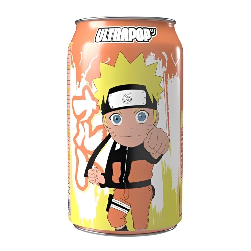 Gāzēts dzēriens ULTRA POP NARUTO (ORANGE), 330ml foto