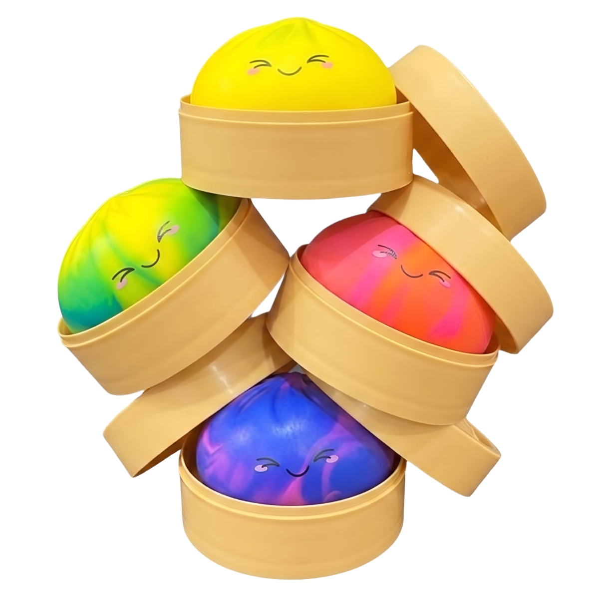 Žaislas SQUISHY BUN RAINBOW MYSTERY DUMPLING TIE-DYE photo