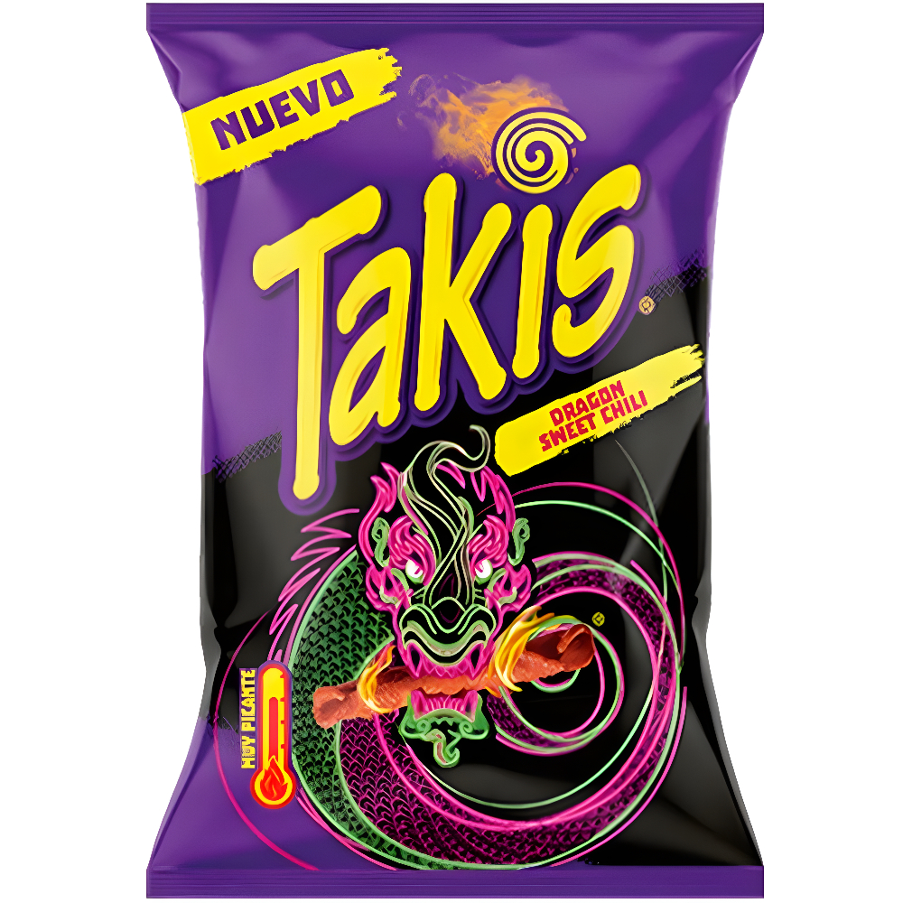 Maisikrõpsud TAKIS (DRAGON SWEET CHILI), 90g foto