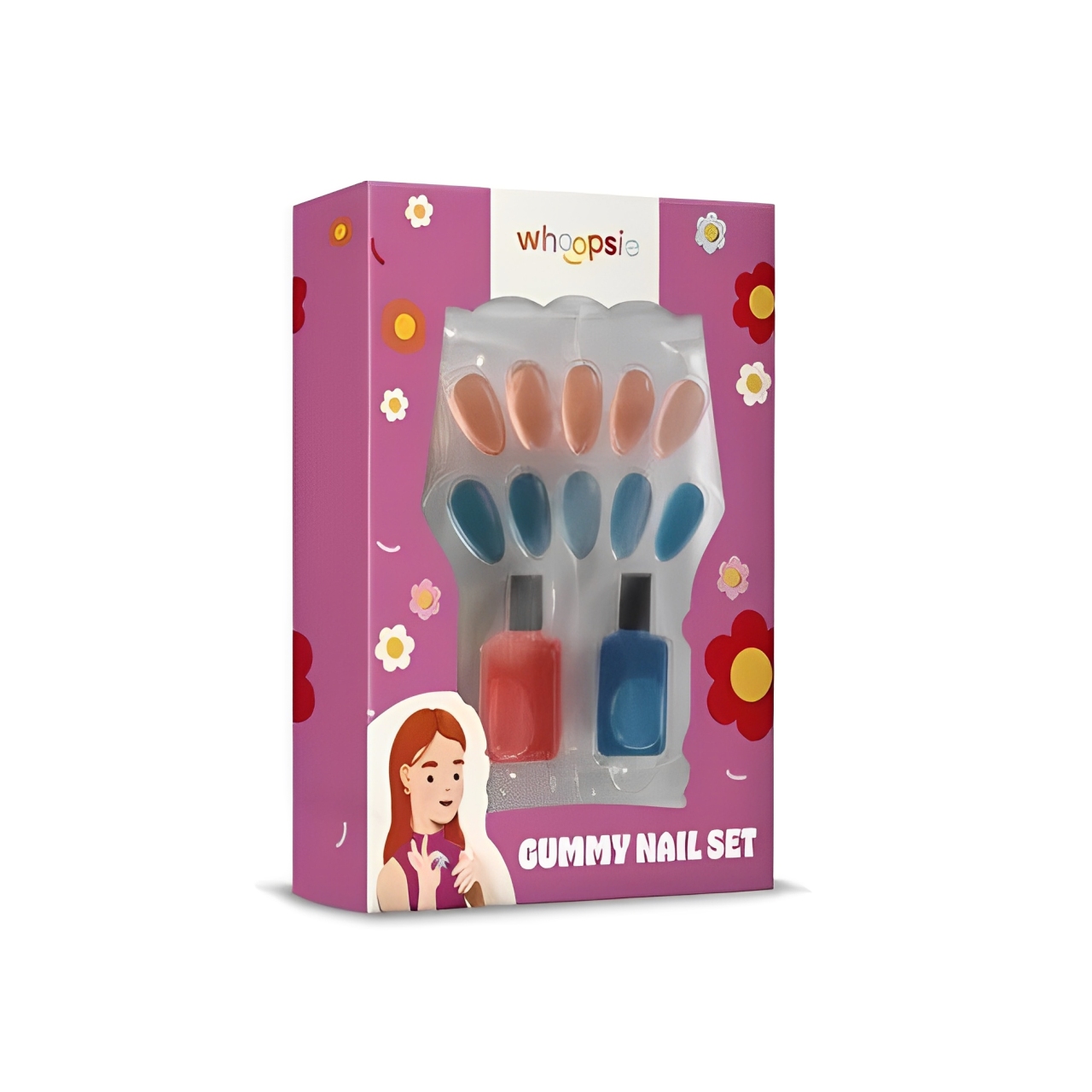 Kummikommide komplekt WHOOPSIE GUMMY NAIL SET, 66g foto