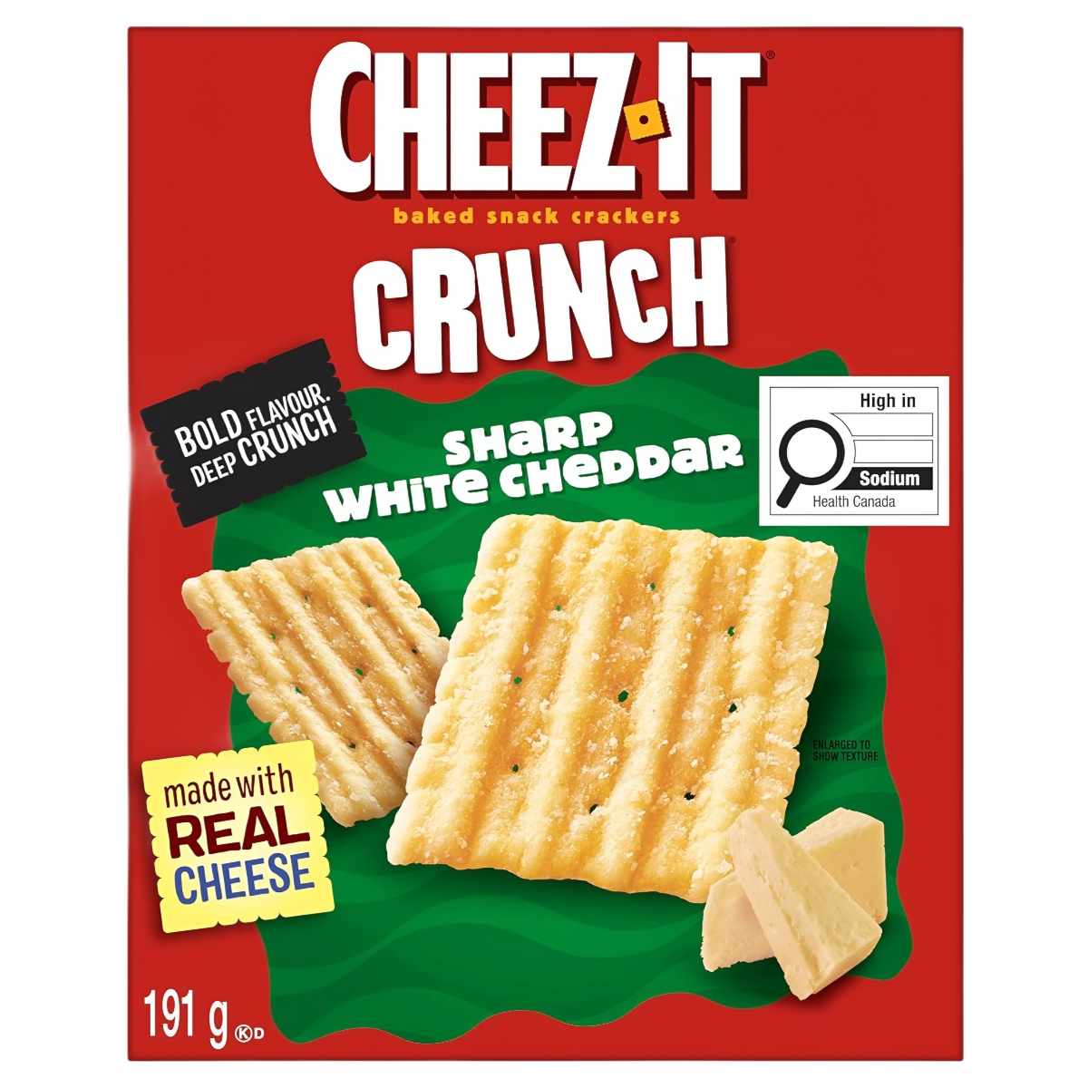 Zdjęcie Krakersy CHEEZ-IT CRUNCH (SHARP WHITE CHEDDAR), 191g