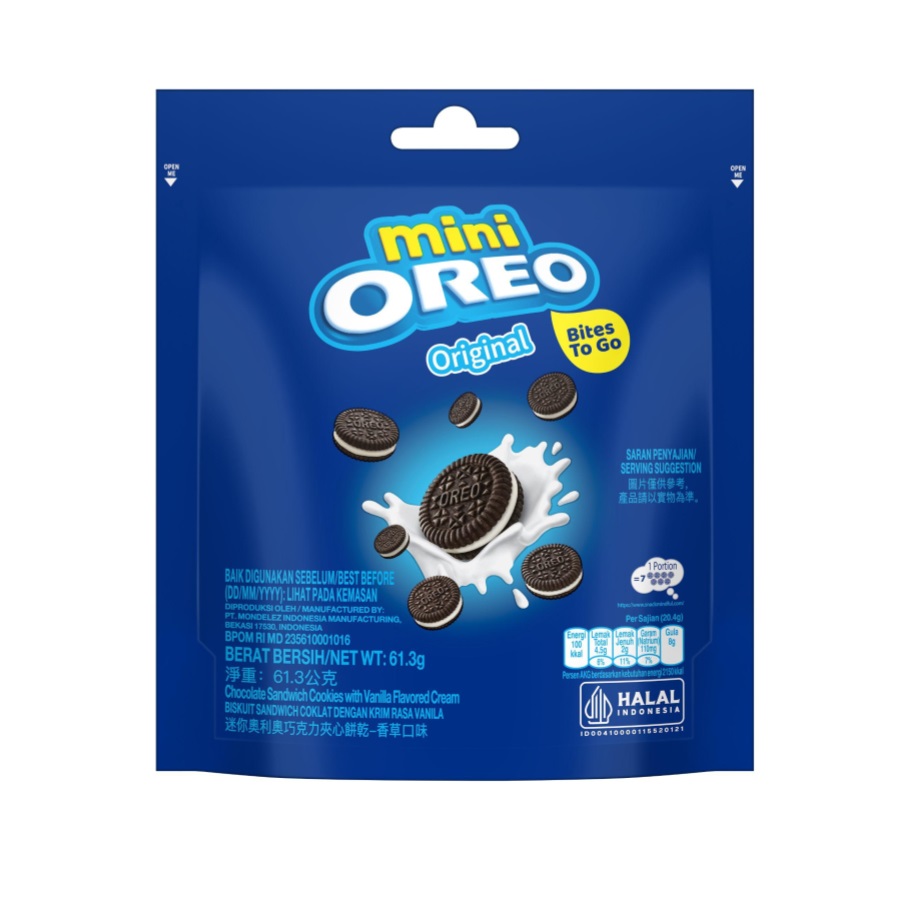 Zdjęcie Ciasteczka OREO MINI (VANILLA), 61,3g