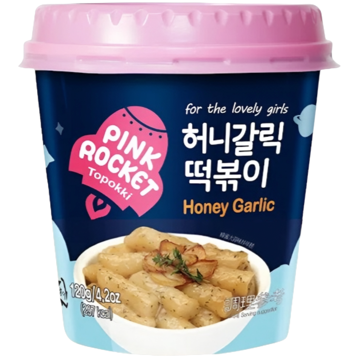 Riisikoogid PINK ROCKET TOPOKKI (HONEY GARLIC), 120g
