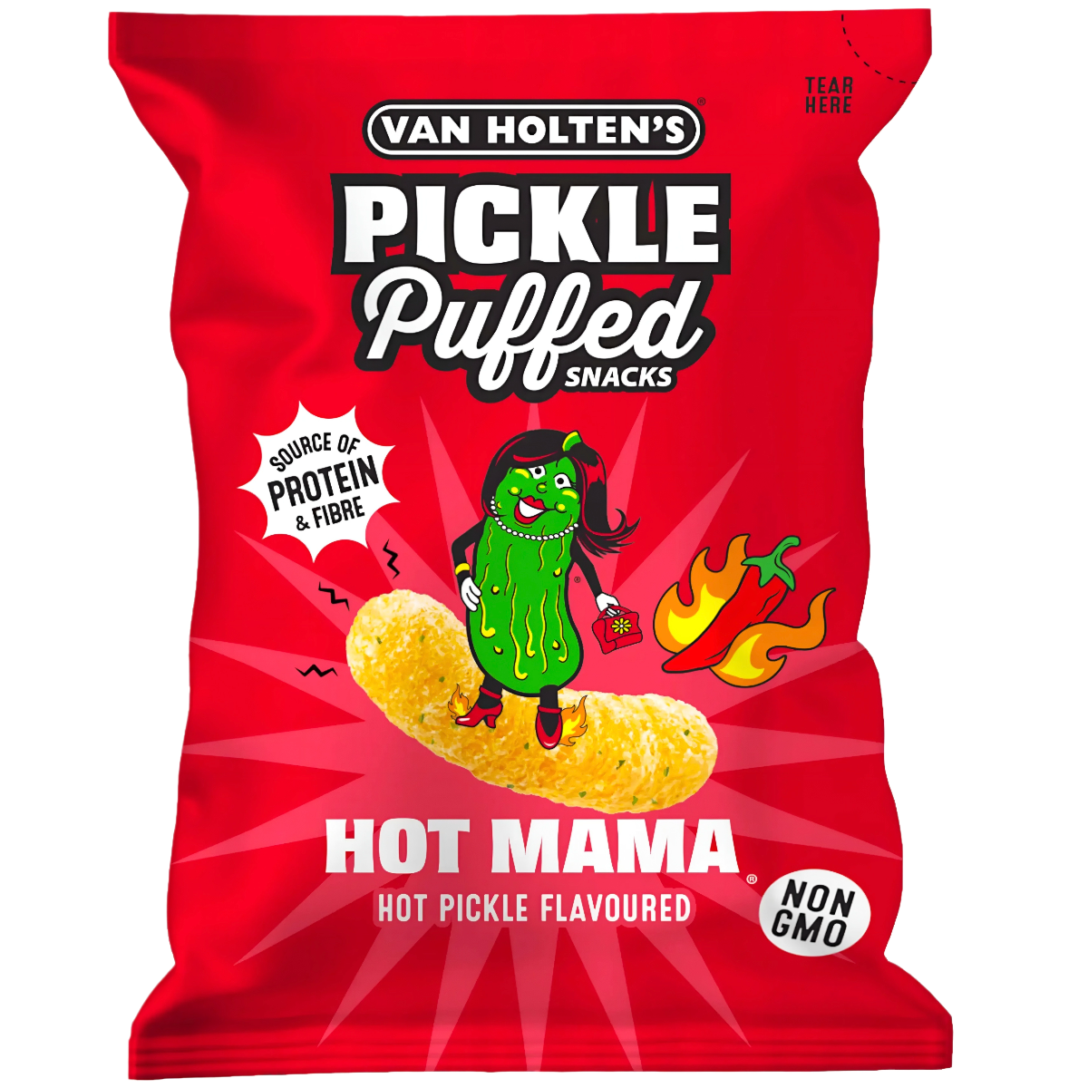 Lēcu čipsi VAN HOLTEN'S HOT MAMA, 90g