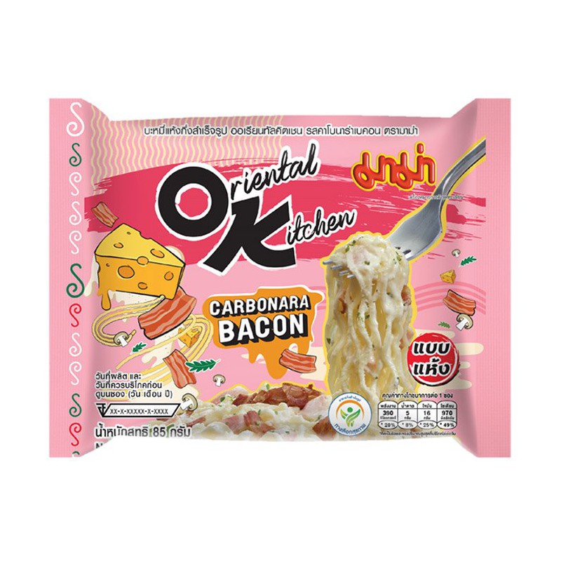 Zdjęcie Makaron błyskawiczny ORIENTAL KITCHEN (CARBONARA BACON), 85g