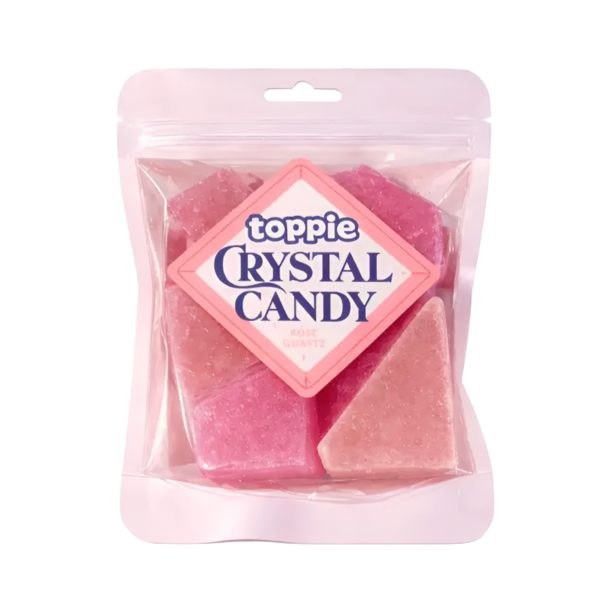 Zdjęcie Cukierki do żucia TOPPIE CRYSTAL CANDY (STRAWBERRY), 80g