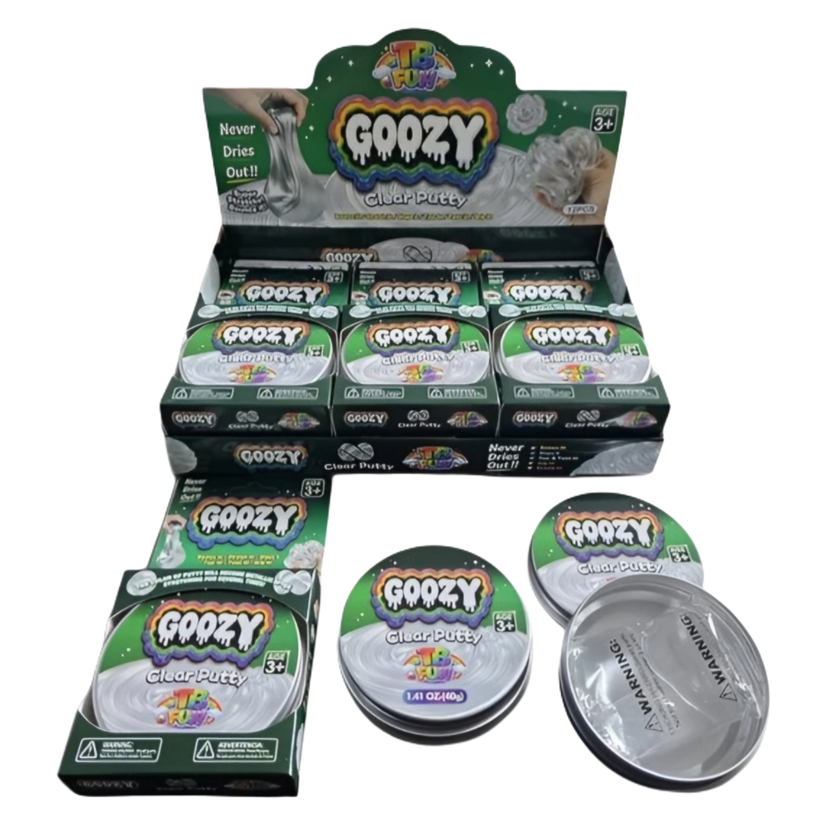 Mänguasi TB FUN GOOZY (CLEAR PUTTY), 40g