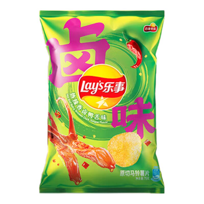 Kartulikrõpsud LAY'S (HOT AND SPICY BRAISED DUCK TONGUE), 70g foto