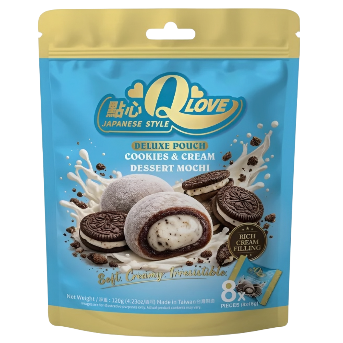 Moči QLOVE (COOKIES & CREAM), 120g