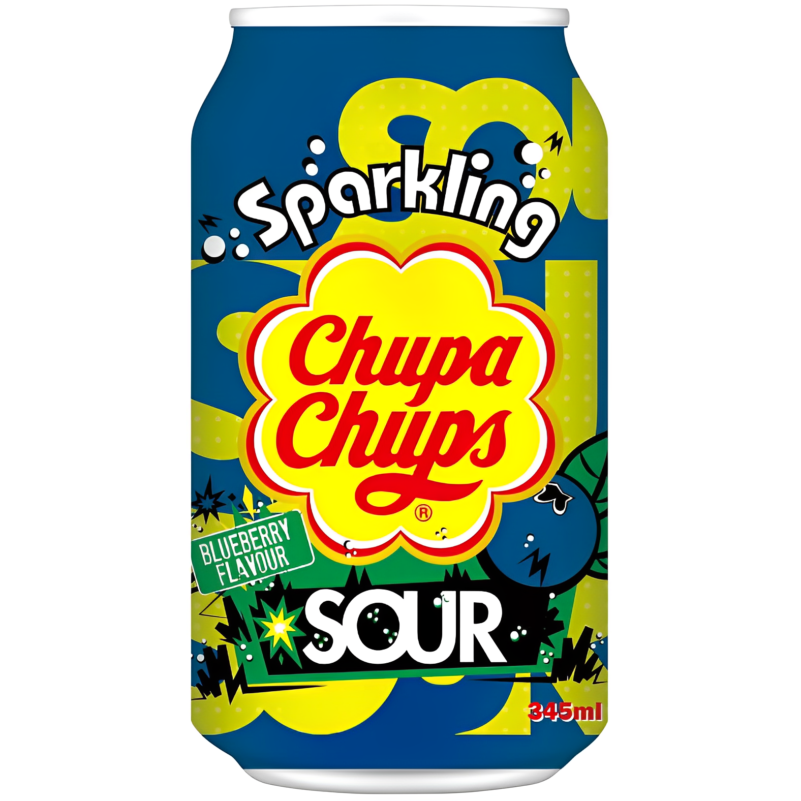 Napój gazowany CHUPA CHUPS (SOUR BLUEBERRY), 345ml