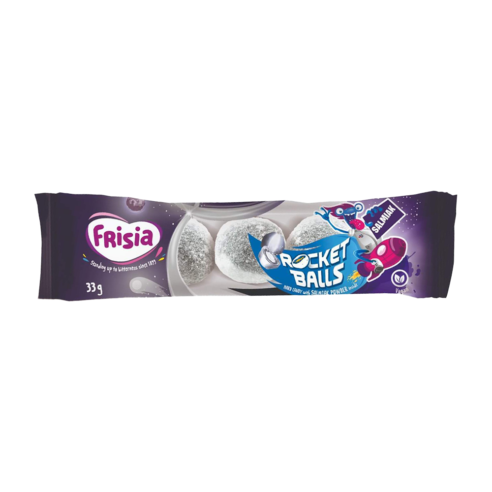 Hard Candy ROCKET BALLS (LIQUORICE), 33g photo