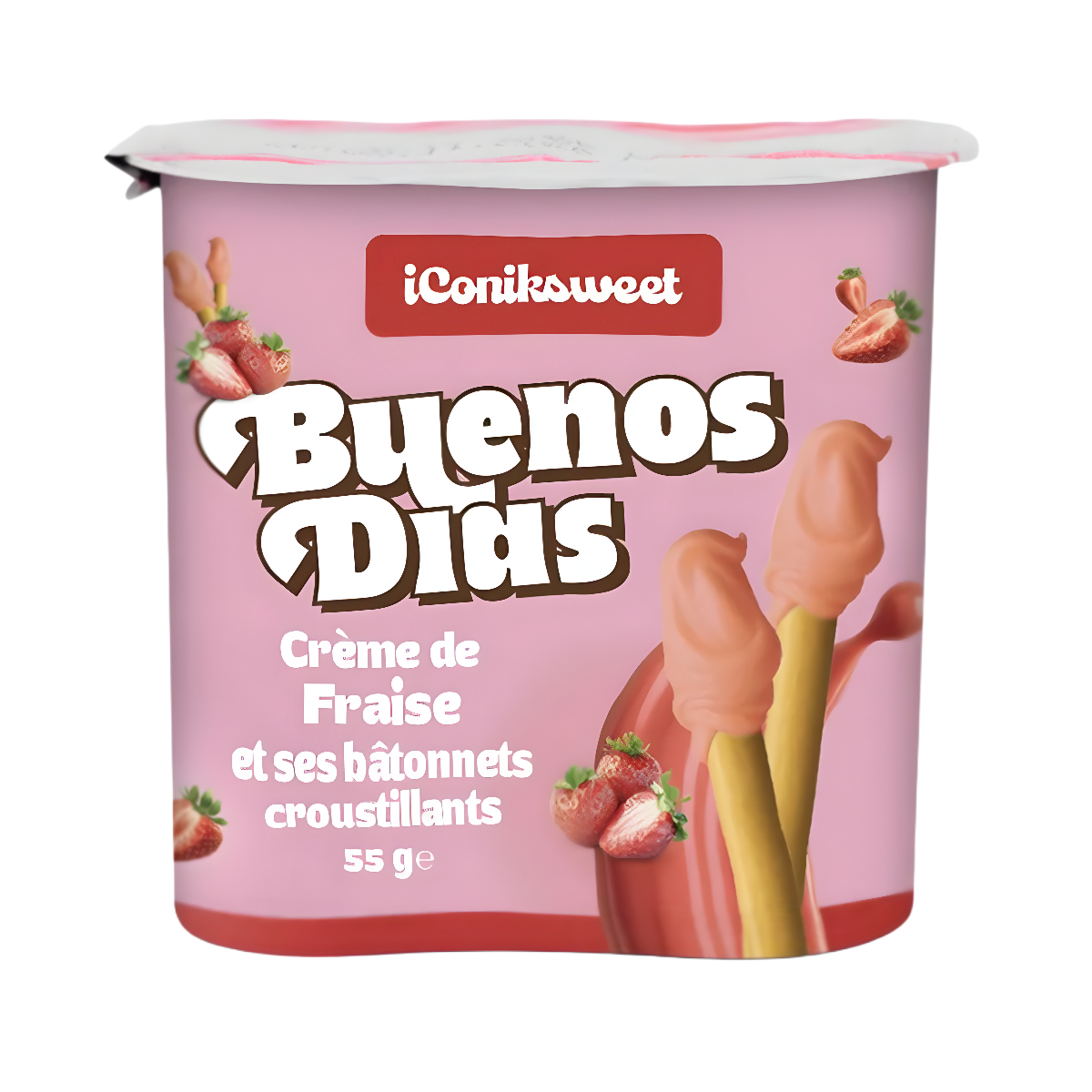 Biscuit Sticks ICONIKSWEET (STRAWBERRY), 55g photo