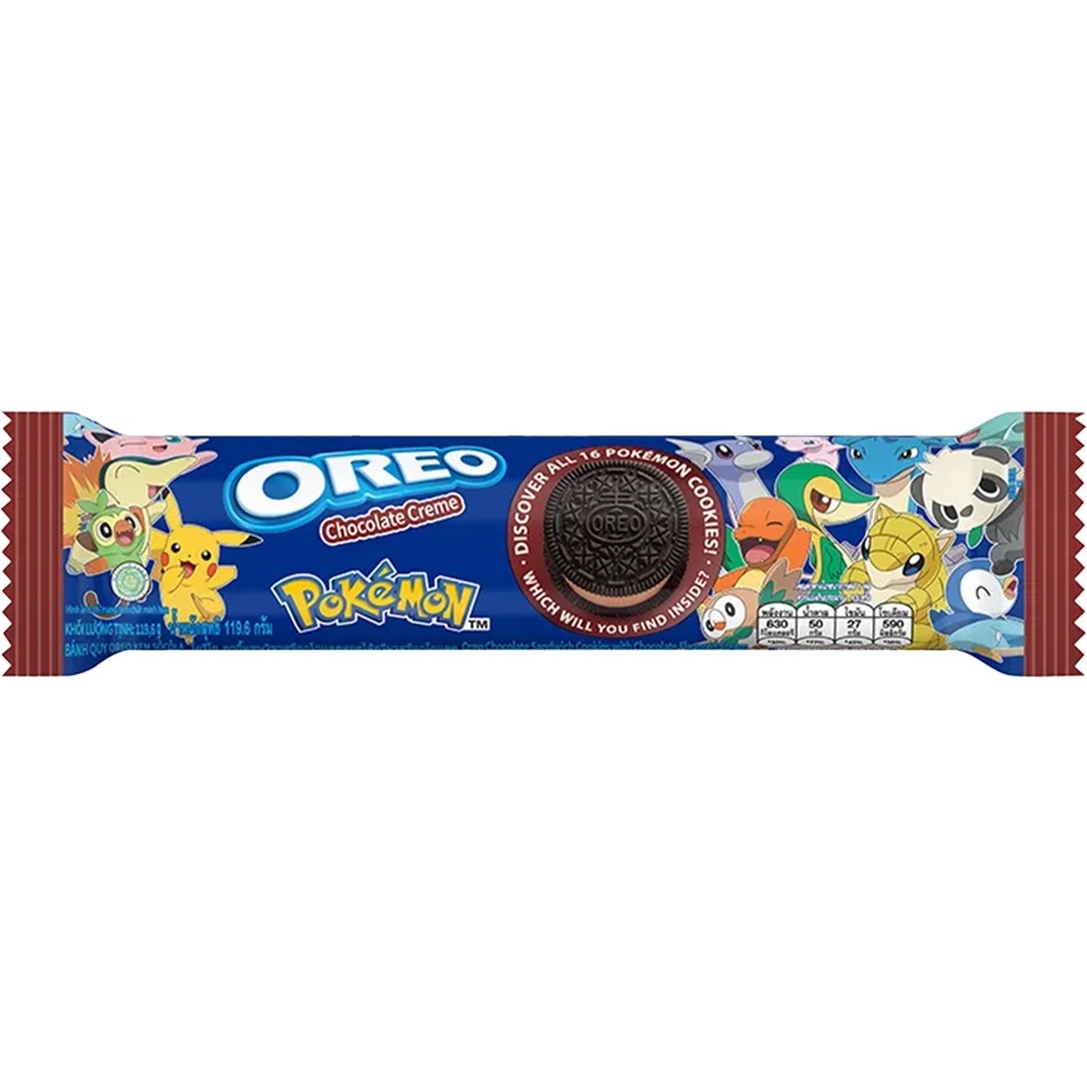 Küpsised OREO POKEMON (CHOCOLATE CREAM), 119,6g foto