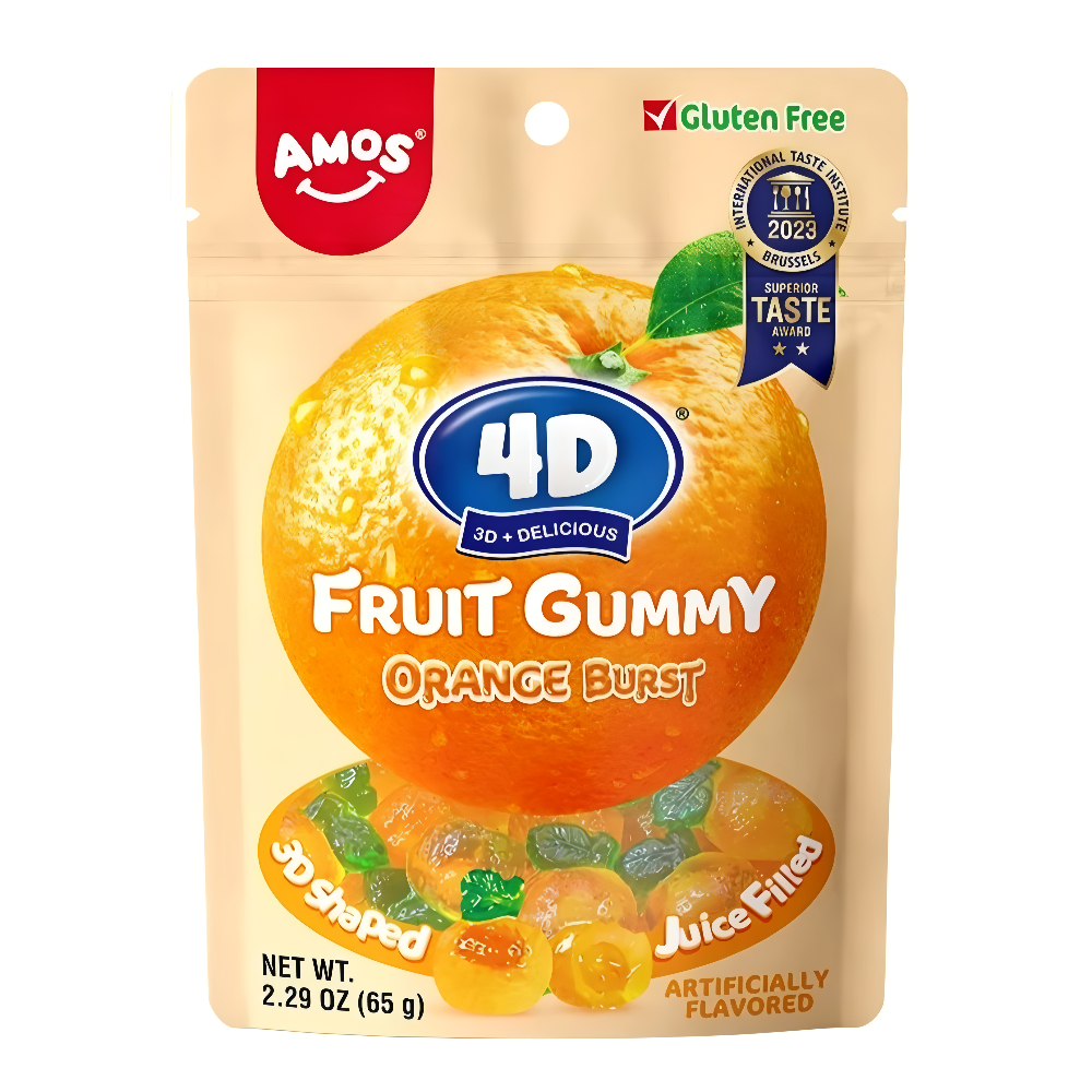 Guminukai AMOS 4D FRUIT GUMMY (ORANGE BURST), 65g photo