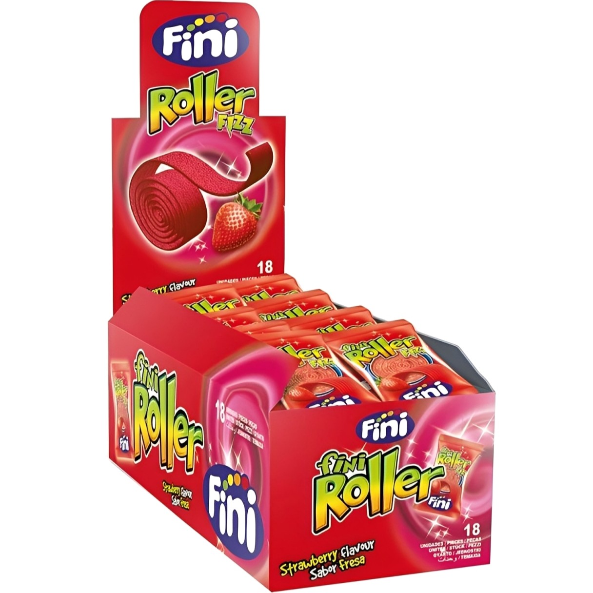 Gummy FINI ROLLER (STRAWBERRY), 20g