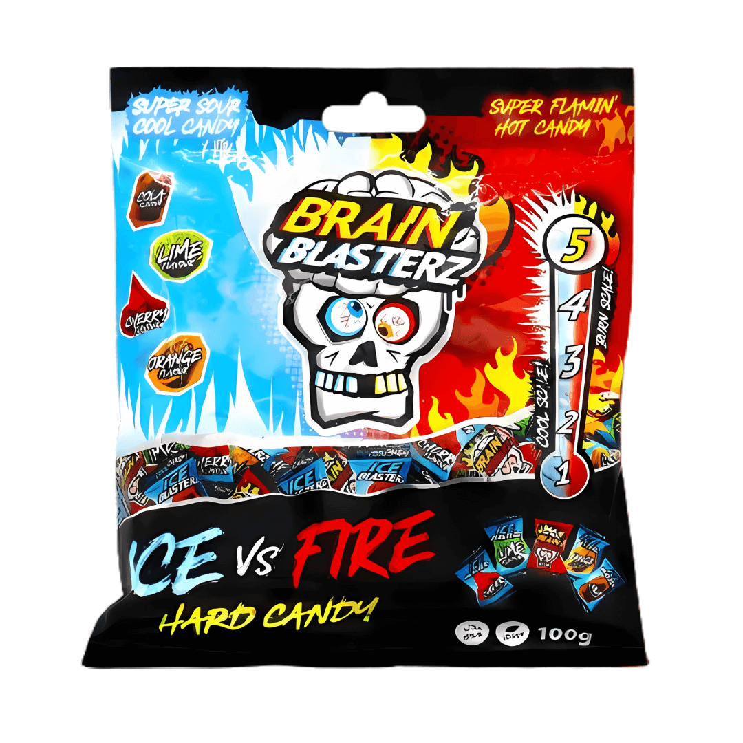 Zdjęcie Cukierki BRAIN BLASTERZ FIRE AND ICE, 100g