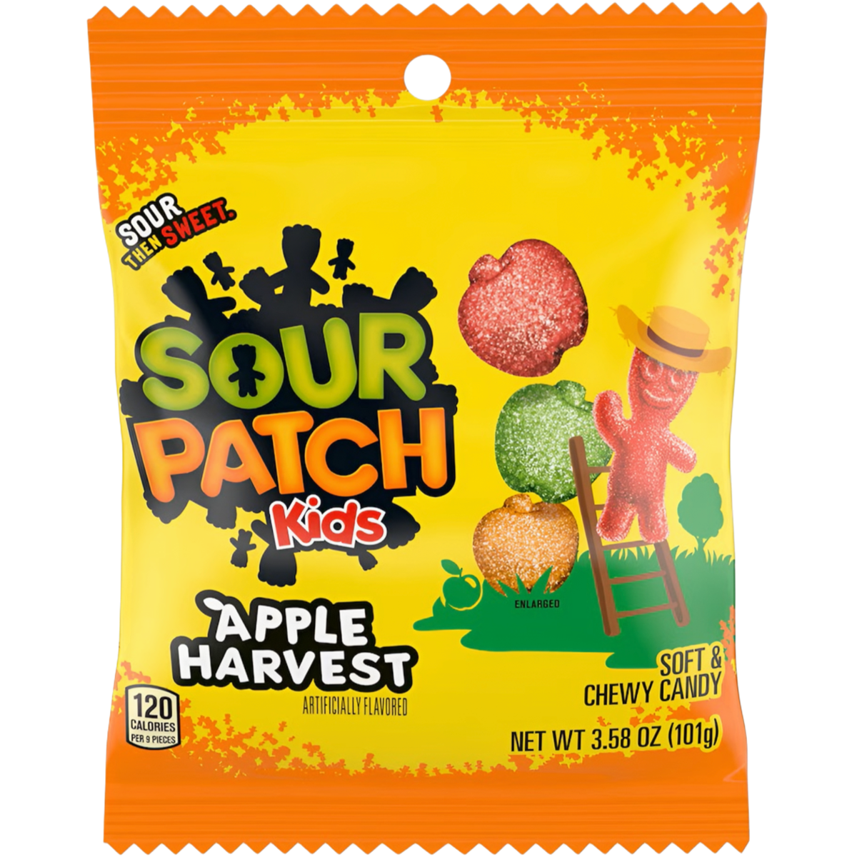 Kramtomi saldainiai SOUR PATCH KIDS (APPLE HARVEST), 101g