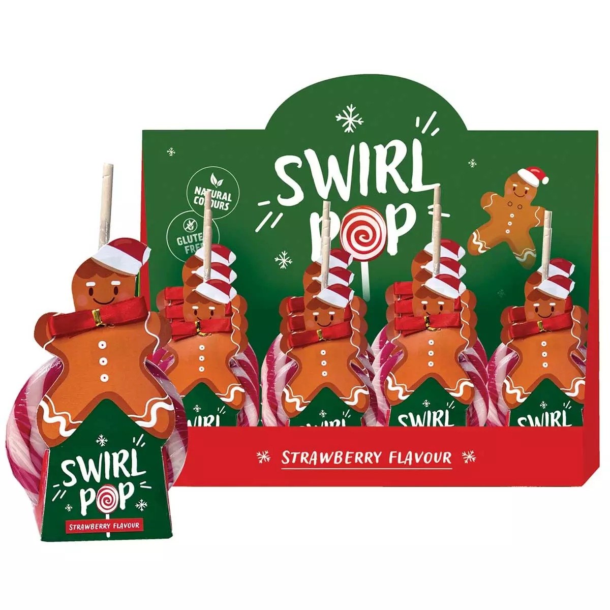 Lollipop BECKY'S GINGERMAN (STRAWBERRY), 90g