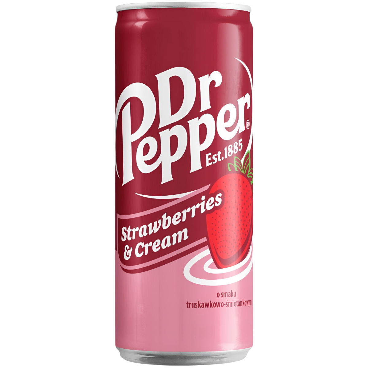 Gazuotas gaivusis gėrimas DR PEPPER (STRAWBERRIES & CREAM), 330ml
